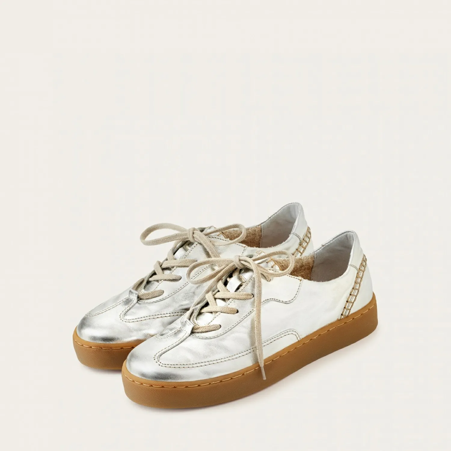 Sneakersy-Balagan Aluf Sneakersy, Srebrny