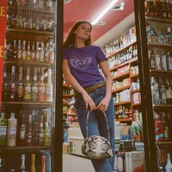 Minitorebki-Balagan Hug Bag Torebka L, Zlamana Biel Wzor Pytona