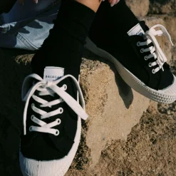 Sneakersy-Balagan Novesta Star Master Sneakersy Damskie Vegan, Czarne Na Bialym